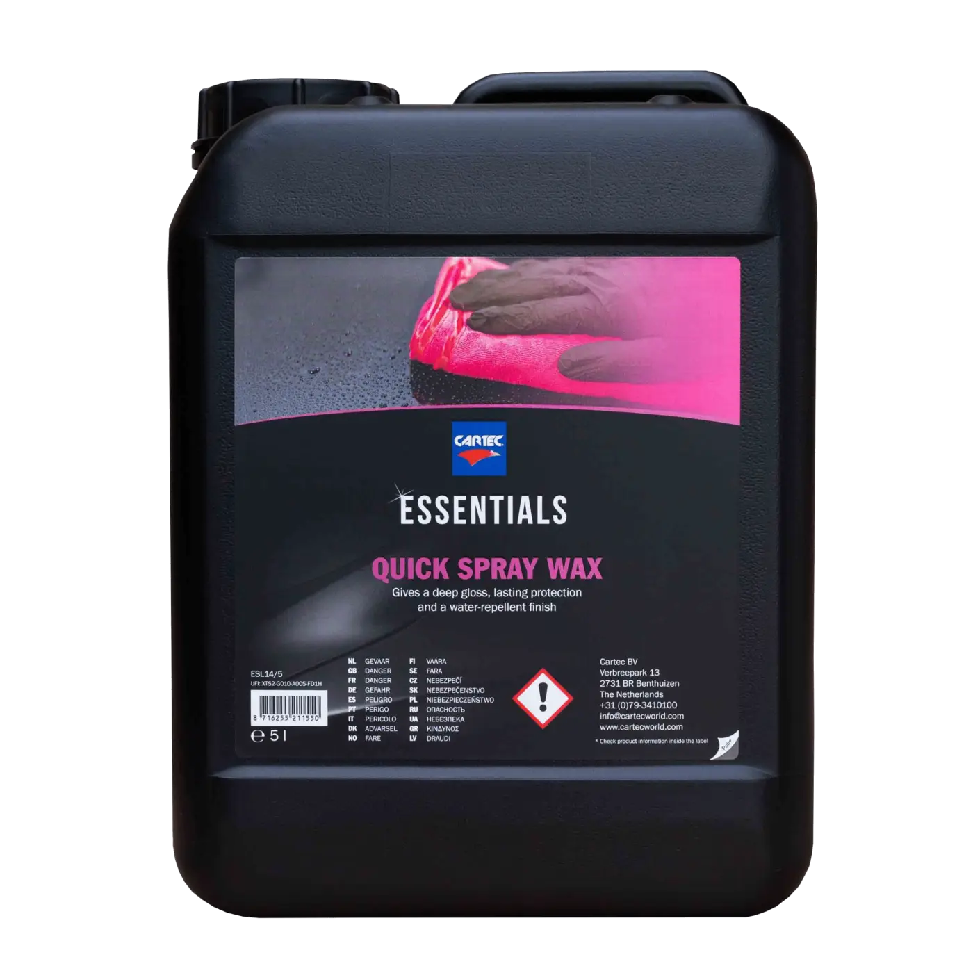 Cartec Quick Spray Wax - Quick Spray Wax 5ltr
