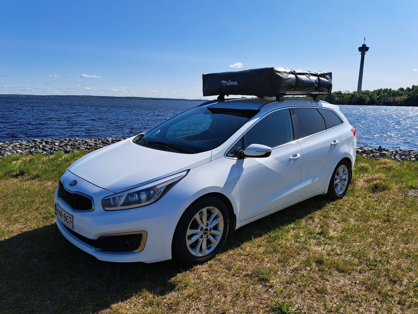 ILMA Auton kattoteltta pitkä 1.6 HARMAA