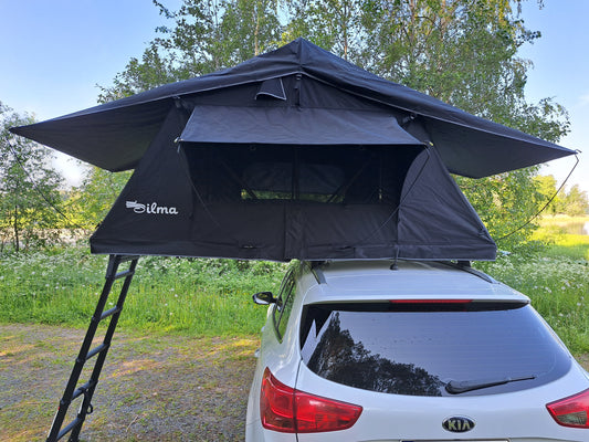 ILMA Auton kattoteltta lyhyt 1.4 MUSTA