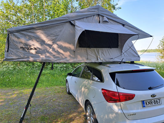 ILMA Auton kattoteltta pitkä 1.4 HARMAA