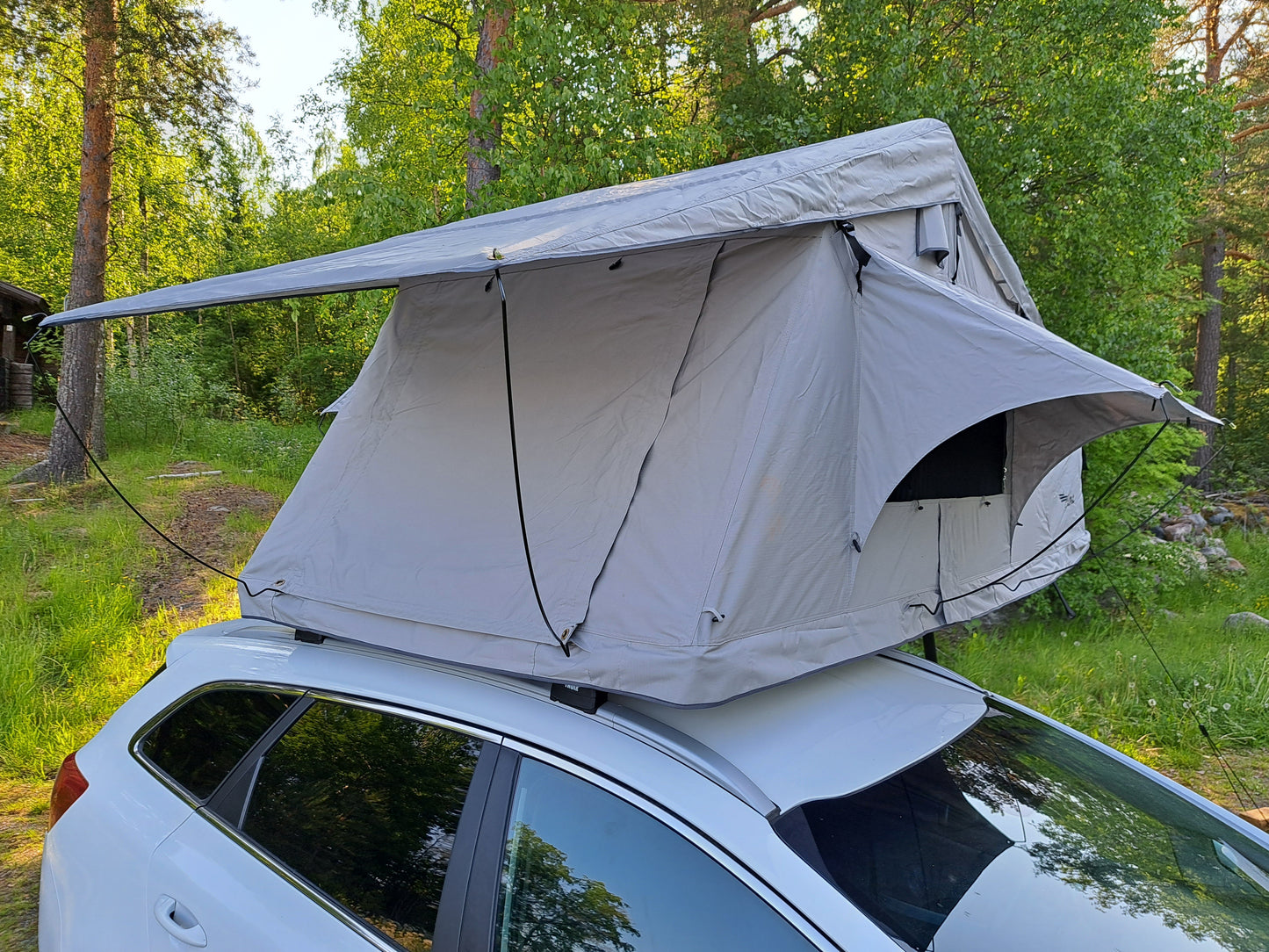 ILMA Auton kattoteltta pitkä 1.4 HARMAA