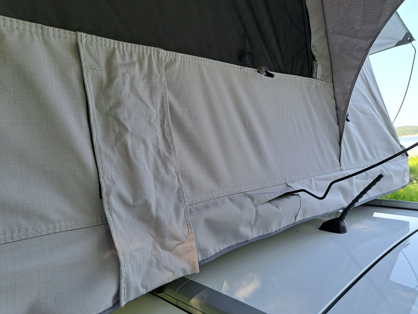 ILMA Auton kattoteltta pitkä 1.6 HARMAA