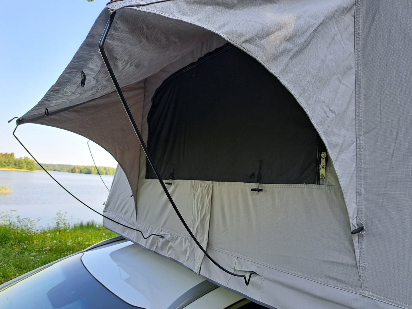 ILMA Auton kattoteltta pitkä 1.6 HARMAA