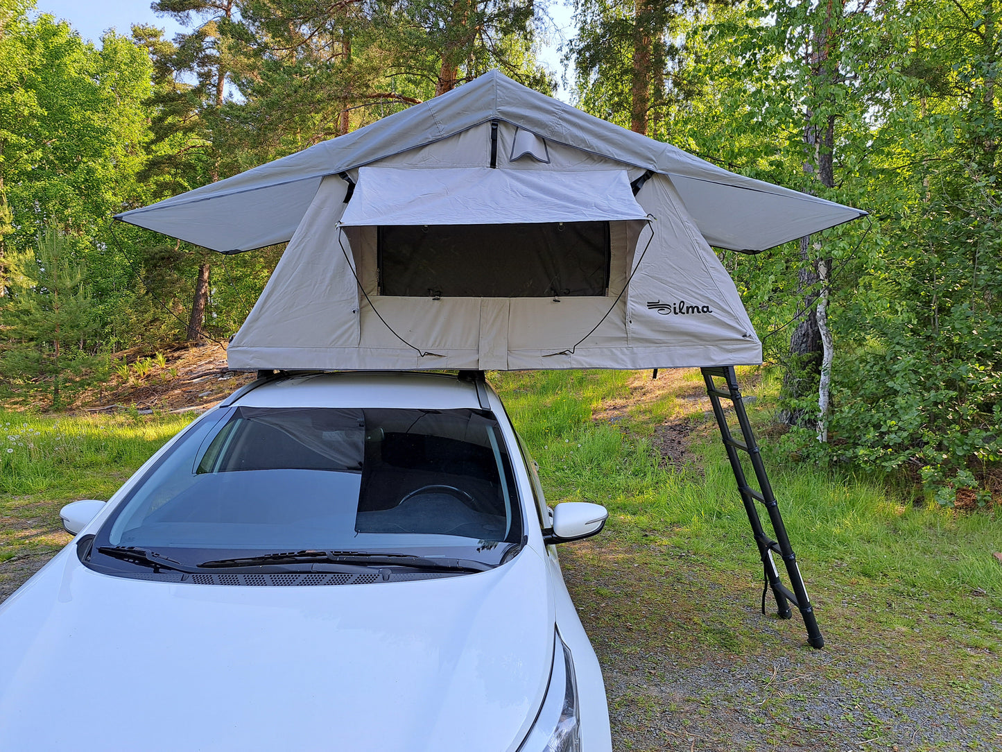 ILMA Auton kattoteltta lyhyt 1.4 HARMAA