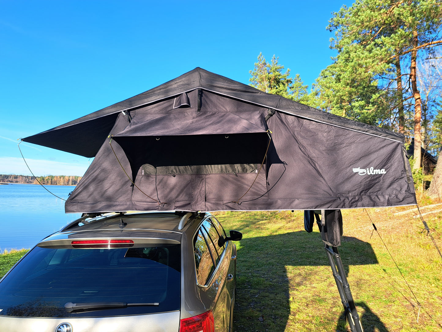 ILMA Auton kattoteltta pitkä 1.4 MUSTA