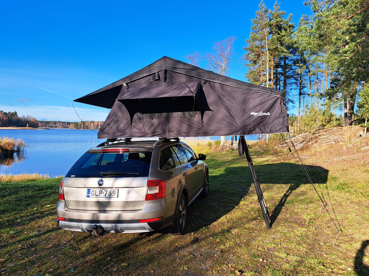 ILMA Auton kattoteltta pitkä 1.4 MUSTA