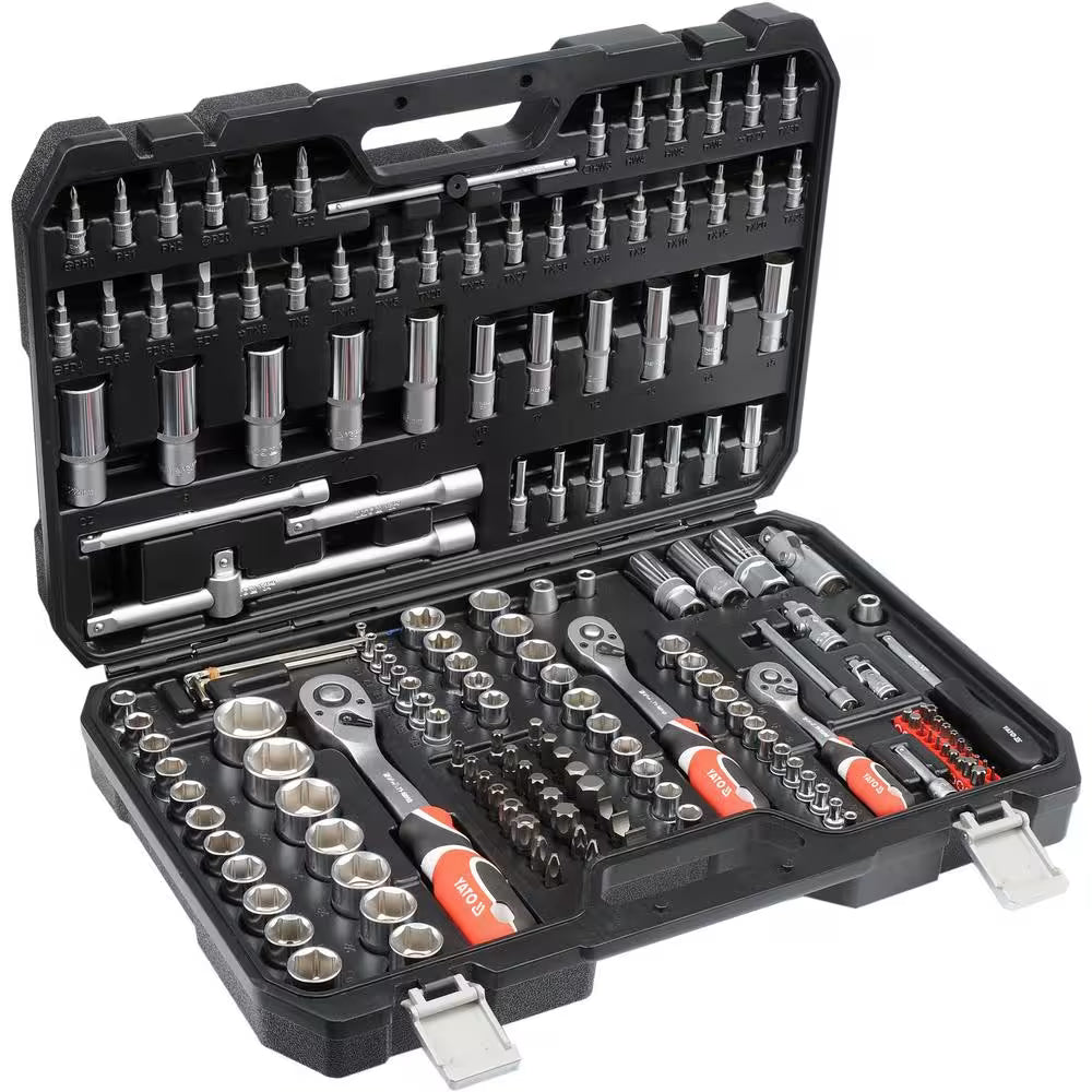 Yato Socket Set 173 pcs 1/4″ + 3/8″ + 1/2″ AS-Drive