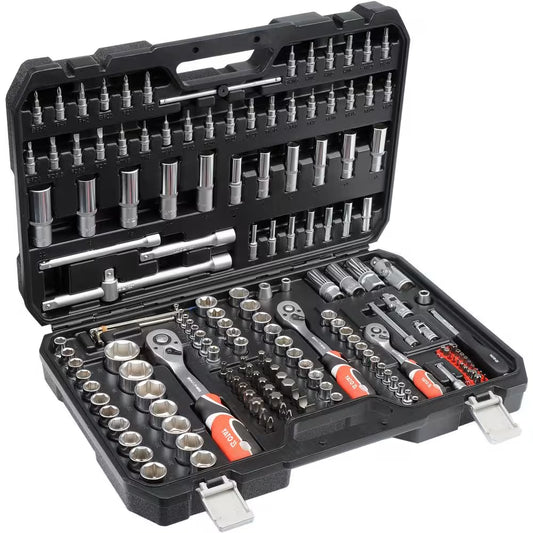 Yato Hylsysarja 173 osaa 1/4″ + 3/8″ + 1/2″ AS-Drive