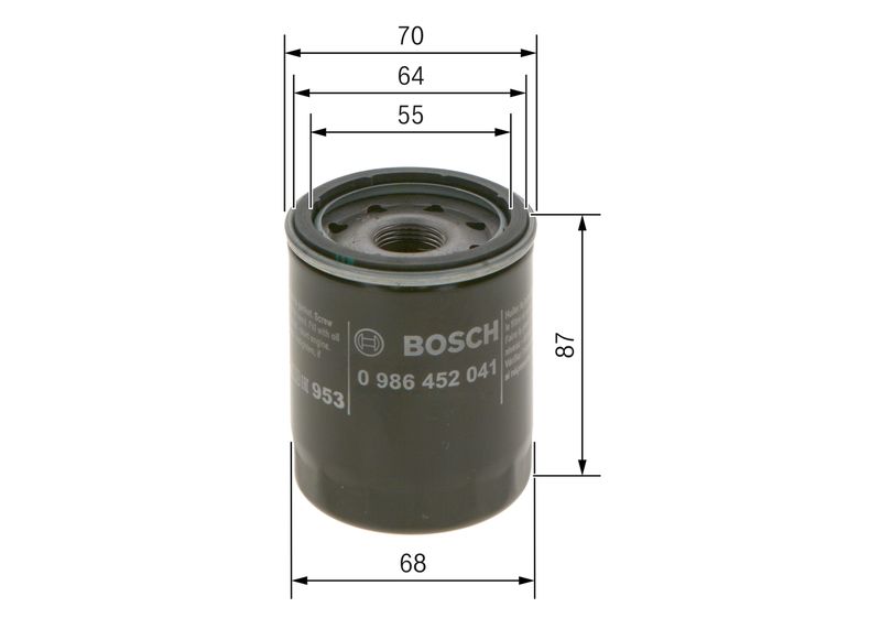 Öljynsuodatin - 0 986 452 041