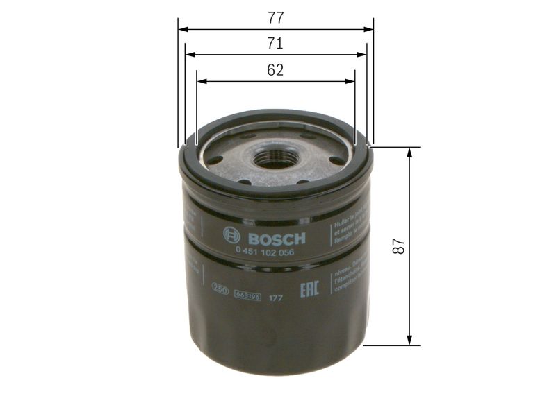 Eļļas filtrs - 0 451 102 056
