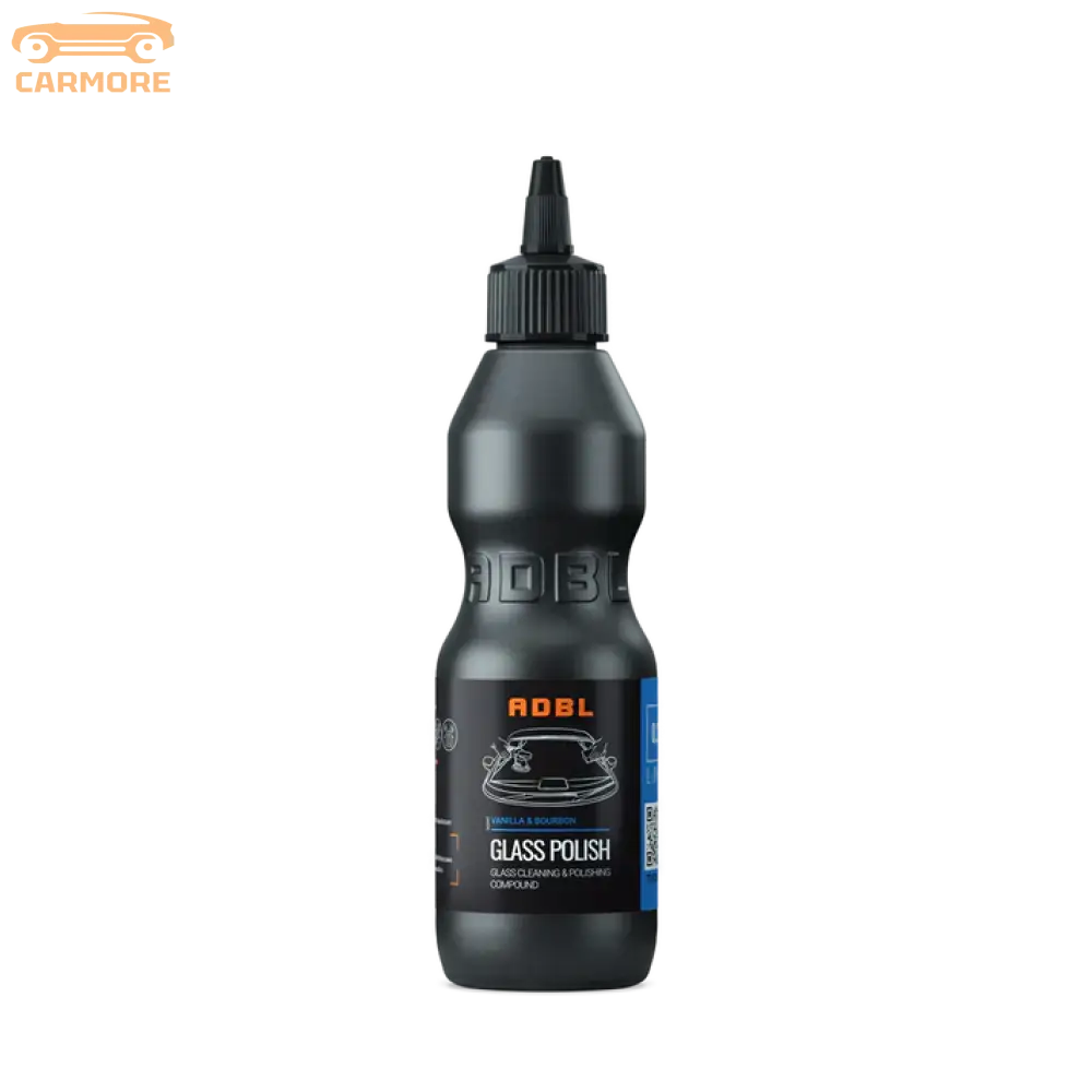 ADBL Glass Polish bottle for glass cleaning and polishing with vanilla bourbon scent