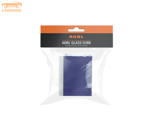 ADBL Glass Cube glass polish applicator in sealed retail packaging with orange and black label