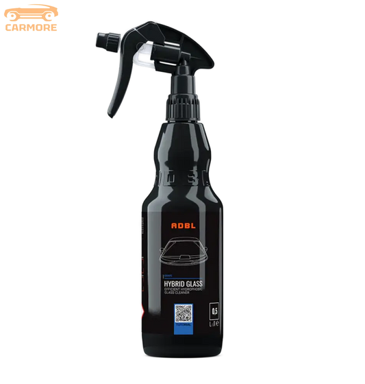ADBL Hybrid Glass 0.5L black spray bottle for efficient hydrophobic glass cleaning