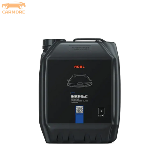 5-liter black container of ADBL Hybrid Glass hydrophobic glass cleaner for cars