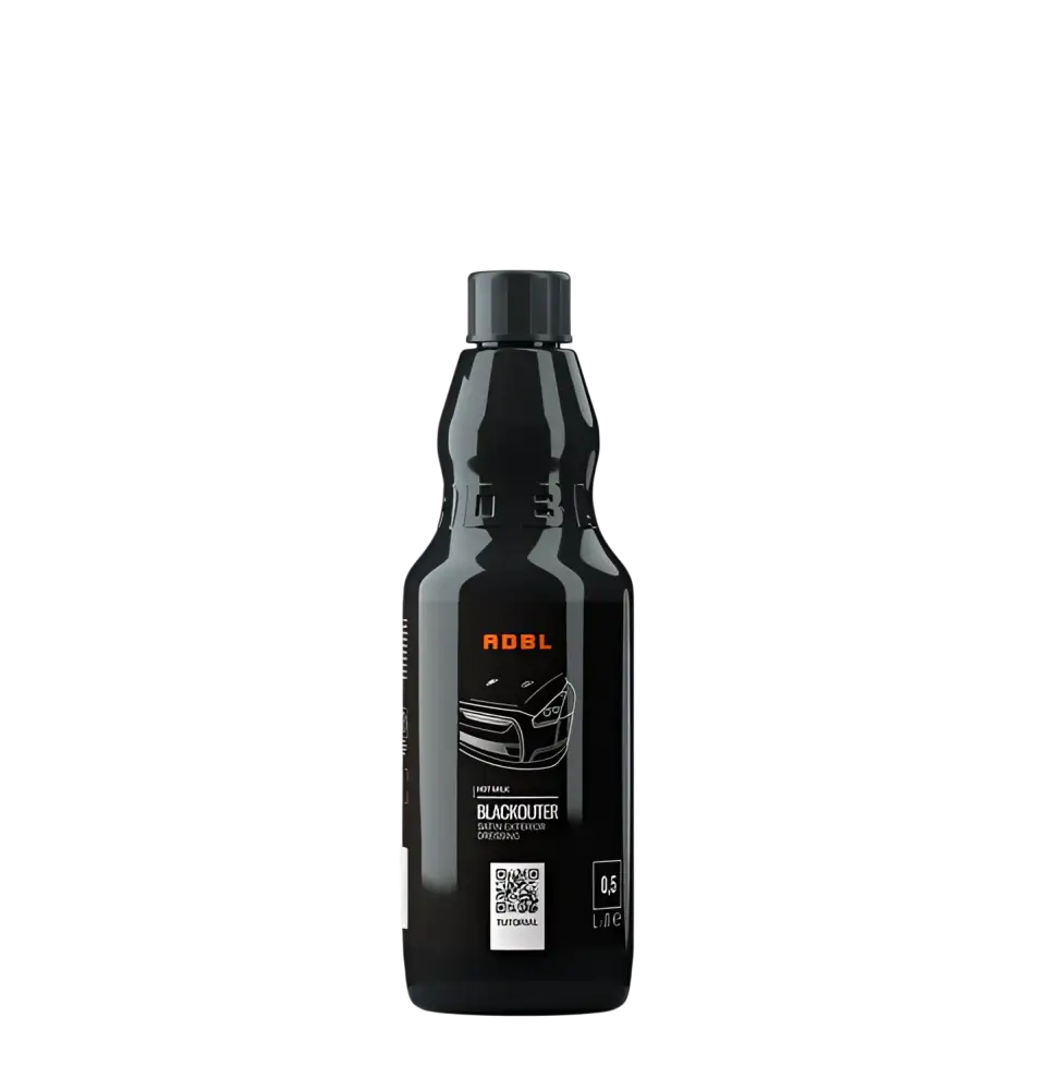 ADBL Blackouter satin exterior dressing bottle 0.5 liters car care product