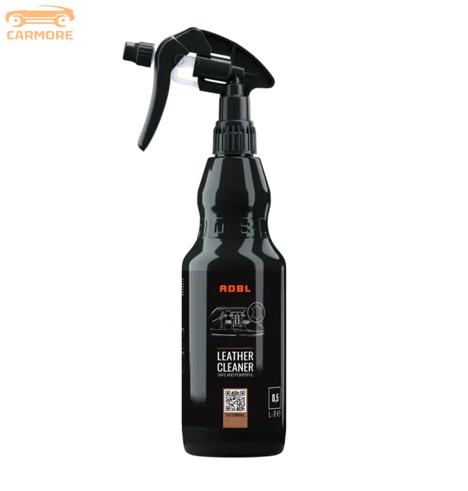 ADBL black spray bottle of leather cleaner 0.5 liter with trigger and label