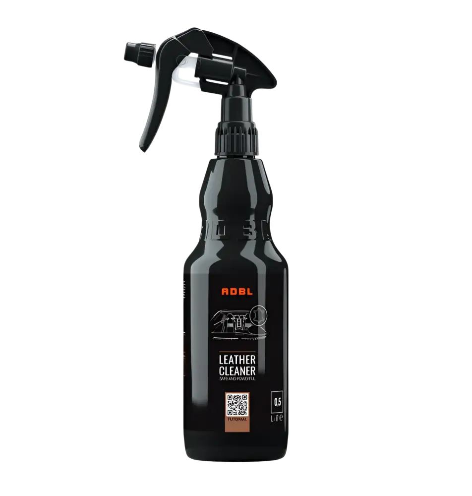 ADBL black spray bottle of leather cleaner 0.5 liter with trigger and label
