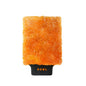 Orange microfiber car wash mitt with black cuff labeled ADBL