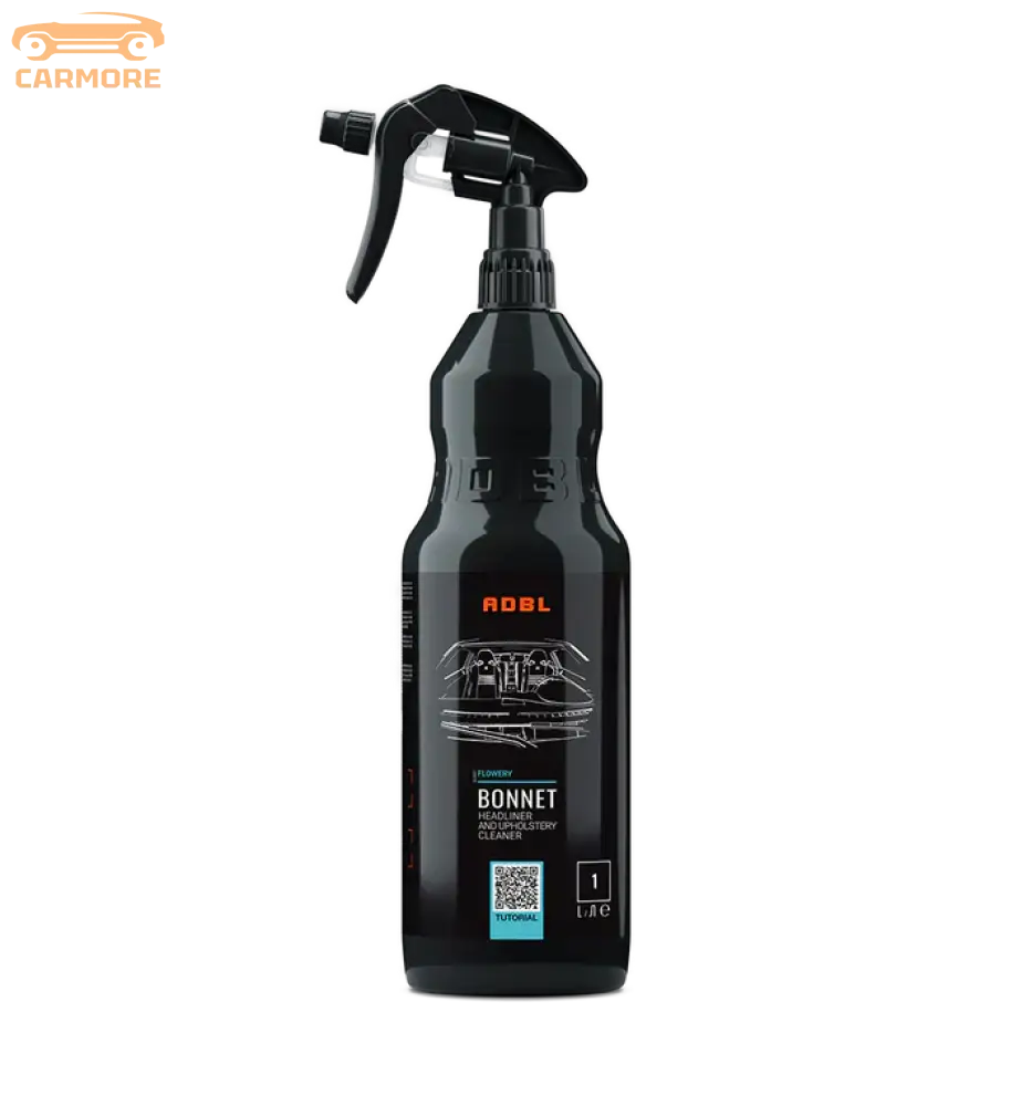 ADBL Bonnet headliner and upholstery cleaner spray bottle black with trigger, 1 liter