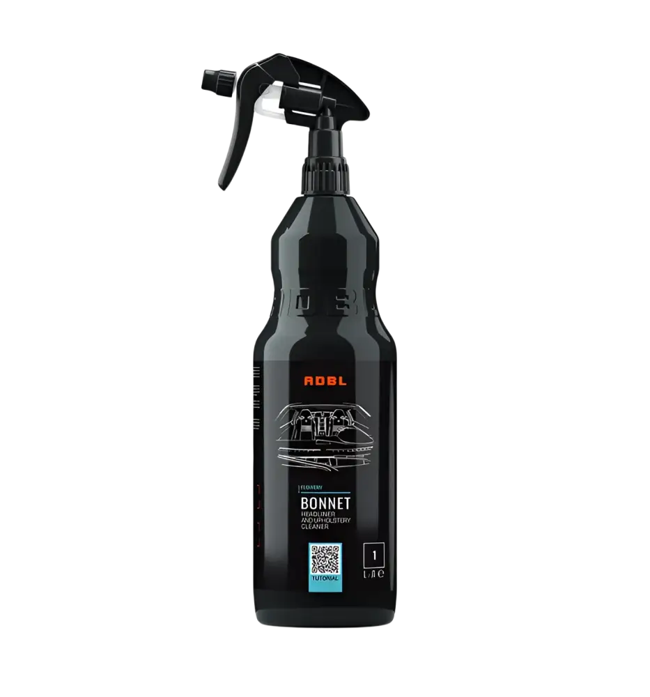 ADBL Bonnet headliner and upholstery cleaner spray bottle black with trigger, 1 liter