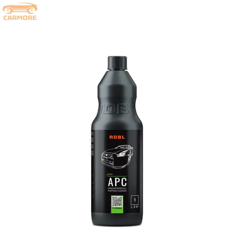 ADBL APC concentrated all purpose cleaner bottle with car illustration and 1 liter capacity