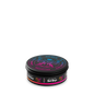 Musta sylinterimäinen bad boys ceramic wax tutti frutti pro purkki, kirkkaat pinkki ja sininen neonkuviot kannessa
