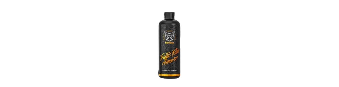 Black badboys traffic film remover tfr 5l pullo oranssi valkoinen etiketti tfr täyden kalvon poistoaine