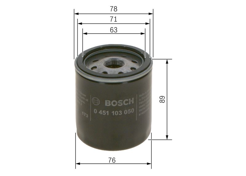 Eļļas filtrs - 0 451 103 050