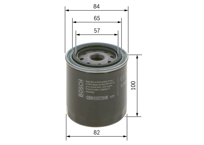 Öljynsuodatin - 0 986 452 023