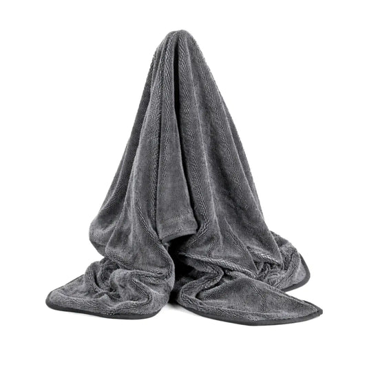 Mustanharmaa mikrokuituinen gtools black master kevyt kuivauspyyhe pehmeällä ja teksturoidulla pinnalla