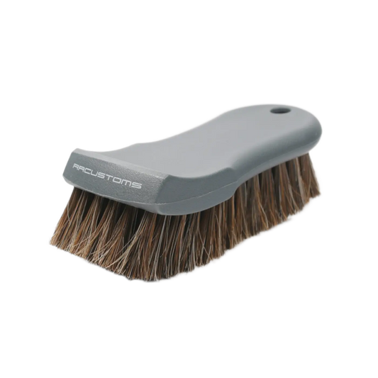 Gtools nahanpuhdistusharja 16 cm harmaa muovikahvalla ja luonnonruskeilla harjaksilla branded arcustoms