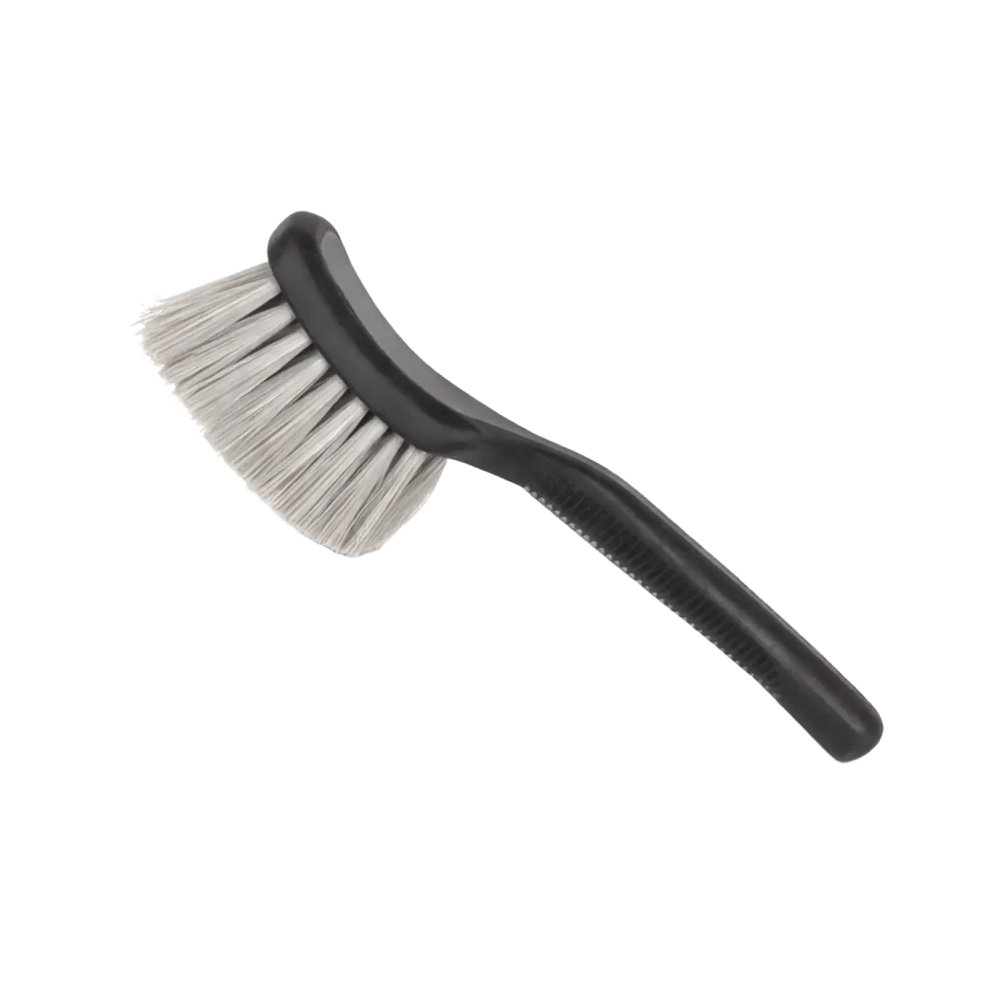 Gtools rengaspuhdistusharja 22cm mustalla muovikahvalla ja tiheillä valkoisilla harjaksilla