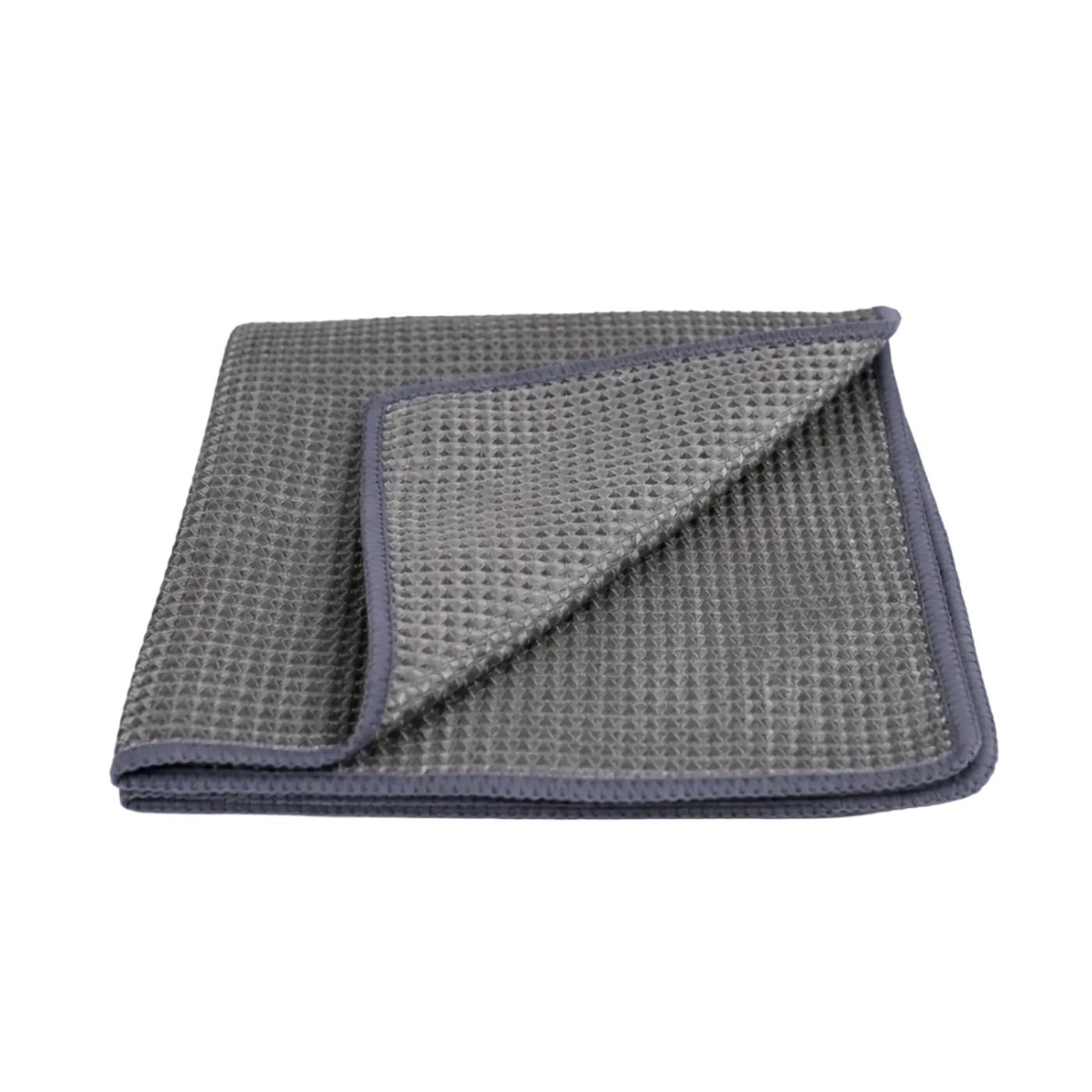 Gtools vohvelikuvioinen mikrokuituliina auton laseille harmaa waffle-riisipinta ja tummanharmaa ommeltu reuna