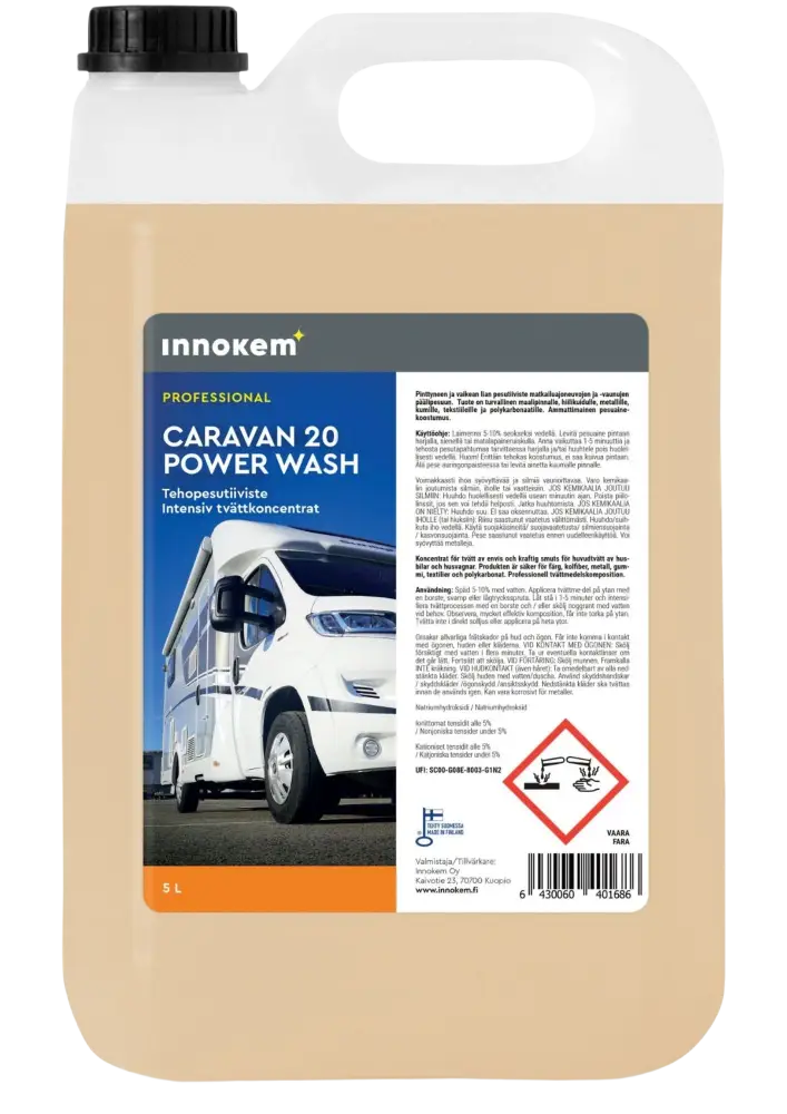 INNOKEM Caravan 20 Power Wash Tehopesu - 5L - tehopesu