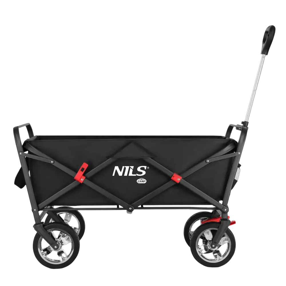 Musta vetokärry 120l NC2603 NILS CAMP - Vetokärry