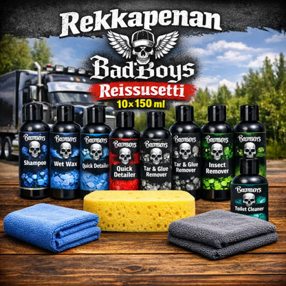 Rekkapenan BadBoys reissusetti 10x 150ml