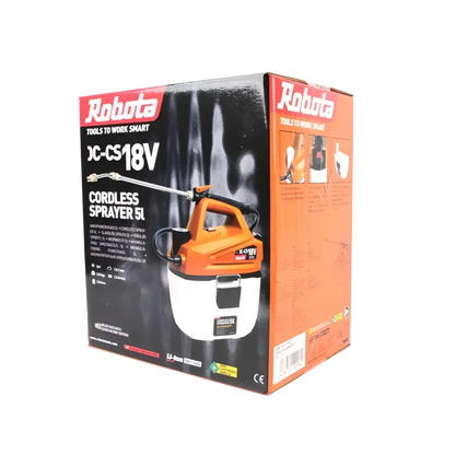 Robota DC-CS18V akkuruiskupullo 5l säiliöllä runko