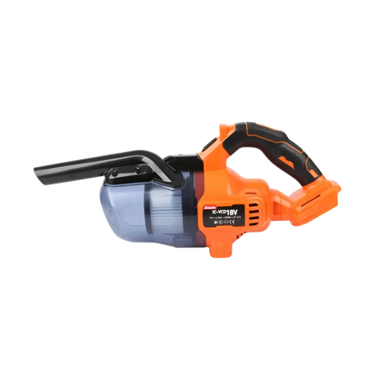 Robota dc-vcd18v akkupölynimuri oranssi musta langaton käsipölynimuri sinisellä läpinäkyvällä säiliöllä