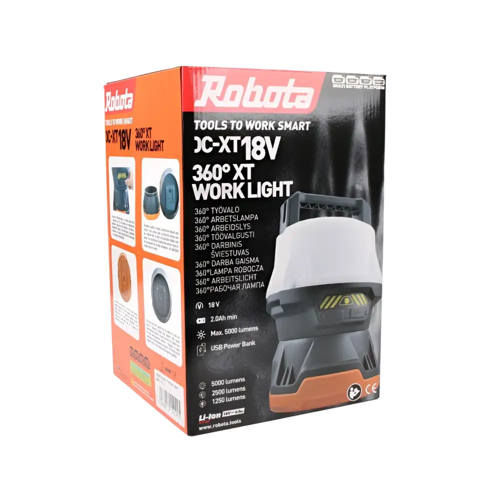 Robota DC-XT18V 360 työvalo 5000lm multi battery platform - LED
