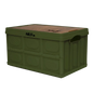 Taitettava säilytyslaatikko kannella 2in1 15ltr - Vihreä - Säilytyslaatikko caravan