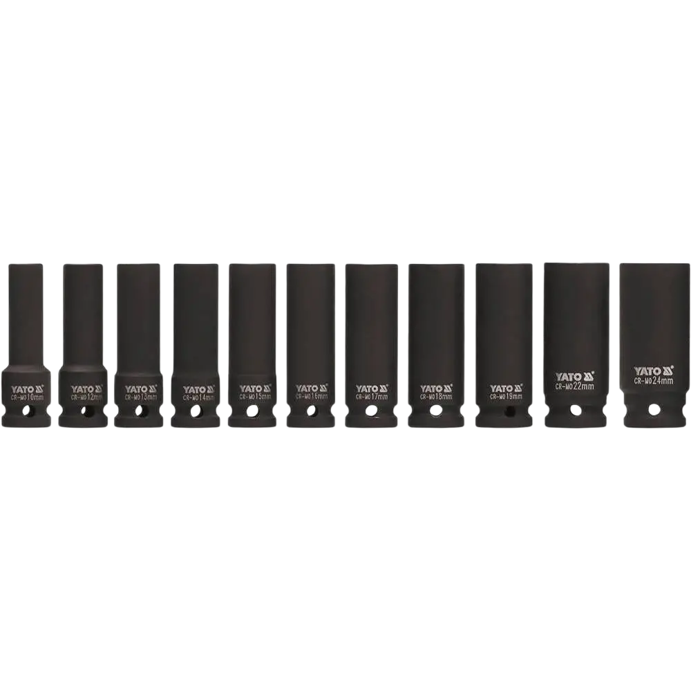 Yato Syvähylsysarja 1/2″ 11-os 10-24 mm CrMo SCM-440