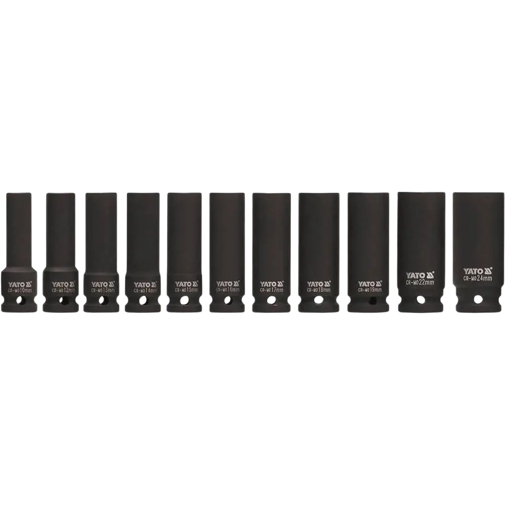 Yato Syvähylsysarja 1/2″ 11-os 10-24 mm CrMo SCM-440
