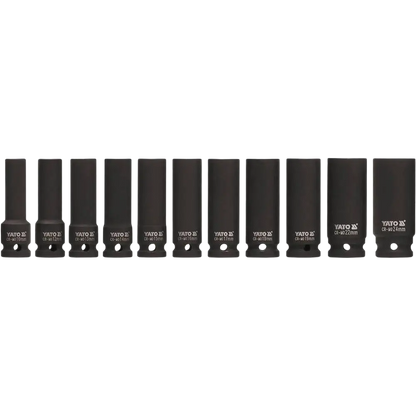Yato Syvähylsysarja 1/2″ 11-os 10-24 mm CrMo SCM-440